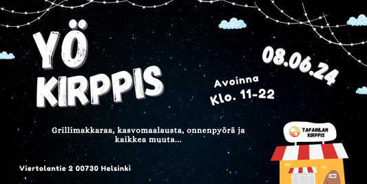 Kesäkuun tapahtumat Tapanilan Kirppiksellä