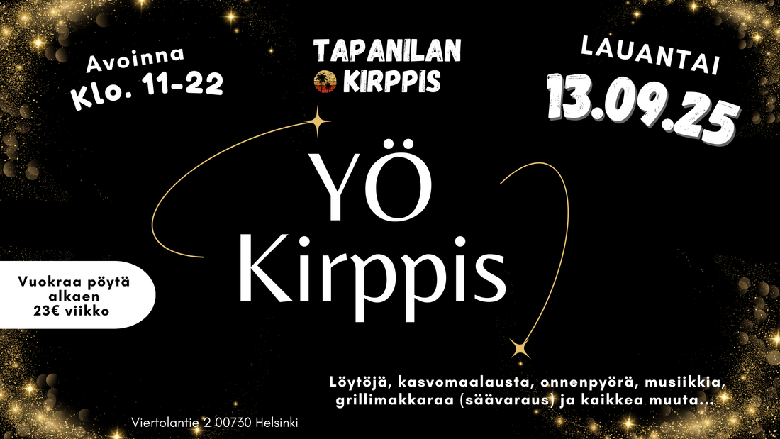 Yökirppis & Tapanilan Kirppiksen 2-vuotissynttärit 🎉